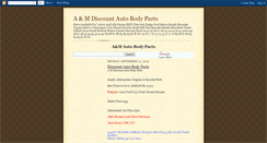 Desktop Screenshot of amdiscountautobodyparts.blogspot.com