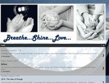 Tablet Screenshot of breatheshinelove.blogspot.com