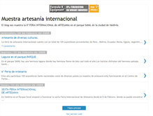 Tablet Screenshot of muestraartesanainternacional.blogspot.com