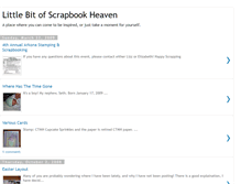 Tablet Screenshot of littlebitofscrapbookheaven.blogspot.com