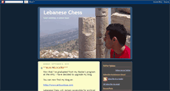 Desktop Screenshot of lebanesechess.blogspot.com