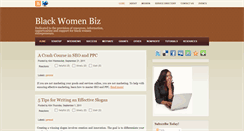 Desktop Screenshot of blackwomenbiz.blogspot.com