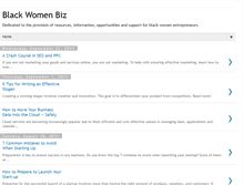 Tablet Screenshot of blackwomenbiz.blogspot.com