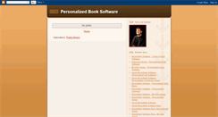 Desktop Screenshot of personalizedbooksoftware.blogspot.com