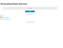 Tablet Screenshot of personalizedbooksoftware.blogspot.com