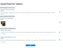 Tablet Screenshot of goodfoodforindians.blogspot.com