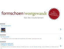 Tablet Screenshot of formschoenwortgewandt.blogspot.com