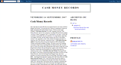 Desktop Screenshot of cash-money-records-909.blogspot.com