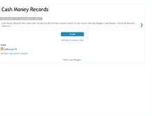 Tablet Screenshot of cash-money-records-909.blogspot.com