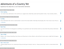 Tablet Screenshot of adventuresofacountryvet.blogspot.com