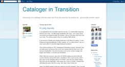 Desktop Screenshot of catalogerintransition.blogspot.com