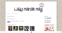 Desktop Screenshot of ladymarianworld.blogspot.com