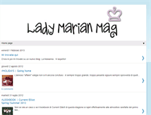 Tablet Screenshot of ladymarianworld.blogspot.com