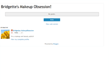 Tablet Screenshot of bridgettesmakeupobsession.blogspot.com