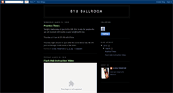 Desktop Screenshot of byuballroom.blogspot.com