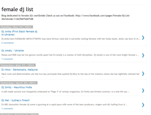Tablet Screenshot of femaledjlist.blogspot.com