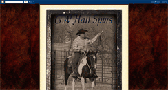 Desktop Screenshot of gwhallspurs.blogspot.com