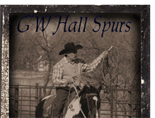 Tablet Screenshot of gwhallspurs.blogspot.com