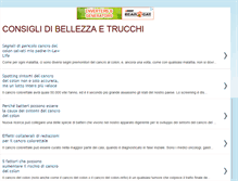 Tablet Screenshot of bellezza-consigli.blogspot.com