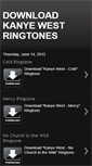 Mobile Screenshot of download-kanye-west-ringtones.blogspot.com