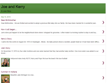 Tablet Screenshot of kerryandjoe.blogspot.com