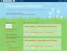 Tablet Screenshot of creacionesedelmira.blogspot.com