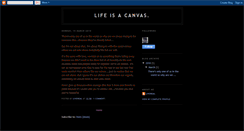 Desktop Screenshot of lifeisacanvas-livereal.blogspot.com