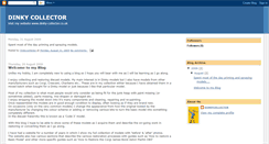 Desktop Screenshot of dinkycollector.blogspot.com