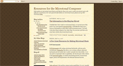 Desktop Screenshot of microtonalresources.blogspot.com