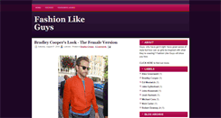 Desktop Screenshot of fashionlikeguys.blogspot.com
