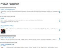 Tablet Screenshot of melissa-productplacement.blogspot.com