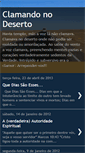 Mobile Screenshot of clamandonodeserto.blogspot.com
