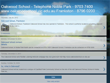 Tablet Screenshot of oakwoodandflexiblelearningnetwork.blogspot.com
