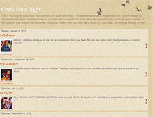 Tablet Screenshot of christiansfight.blogspot.com