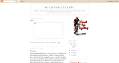 Desktop Screenshot of foodforcycling.blogspot.com