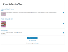 Tablet Screenshot of libreriaclaudiacentershop.blogspot.com