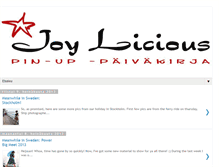 Tablet Screenshot of joyliciouspages.blogspot.com