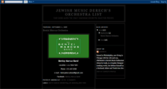 Desktop Screenshot of jewishorchestras.blogspot.com