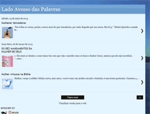 Tablet Screenshot of ladoavessodaspalavras.blogspot.com