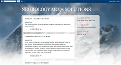 Desktop Screenshot of neurologymcqsolutions.blogspot.com