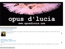 Tablet Screenshot of opusdlucia.blogspot.com