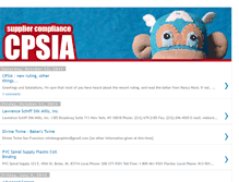 Tablet Screenshot of cpsia-compliance.blogspot.com