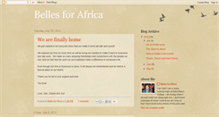 Desktop Screenshot of bellesforafrica.blogspot.com