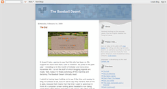 Desktop Screenshot of baseballdesert.blogspot.com