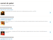 Tablet Screenshot of carnet-de-poker.blogspot.com