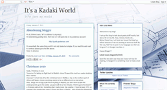 Desktop Screenshot of kadakiworld.blogspot.com