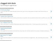 Tablet Screenshot of clogged-sink-drain.blogspot.com