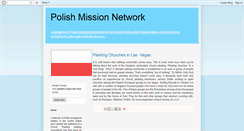 Desktop Screenshot of polishmissionnetwork.blogspot.com