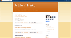 Desktop Screenshot of alifeinhaiku.blogspot.com