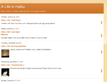 Tablet Screenshot of alifeinhaiku.blogspot.com